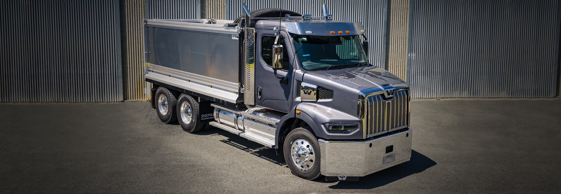 grey western star truck